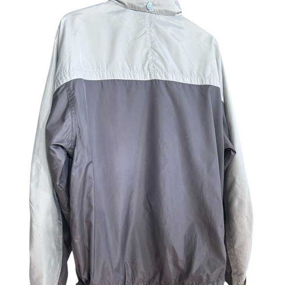 Vintage Timberland Windbreaker Jacket Grey & White - Size L - Picture 2 of 5